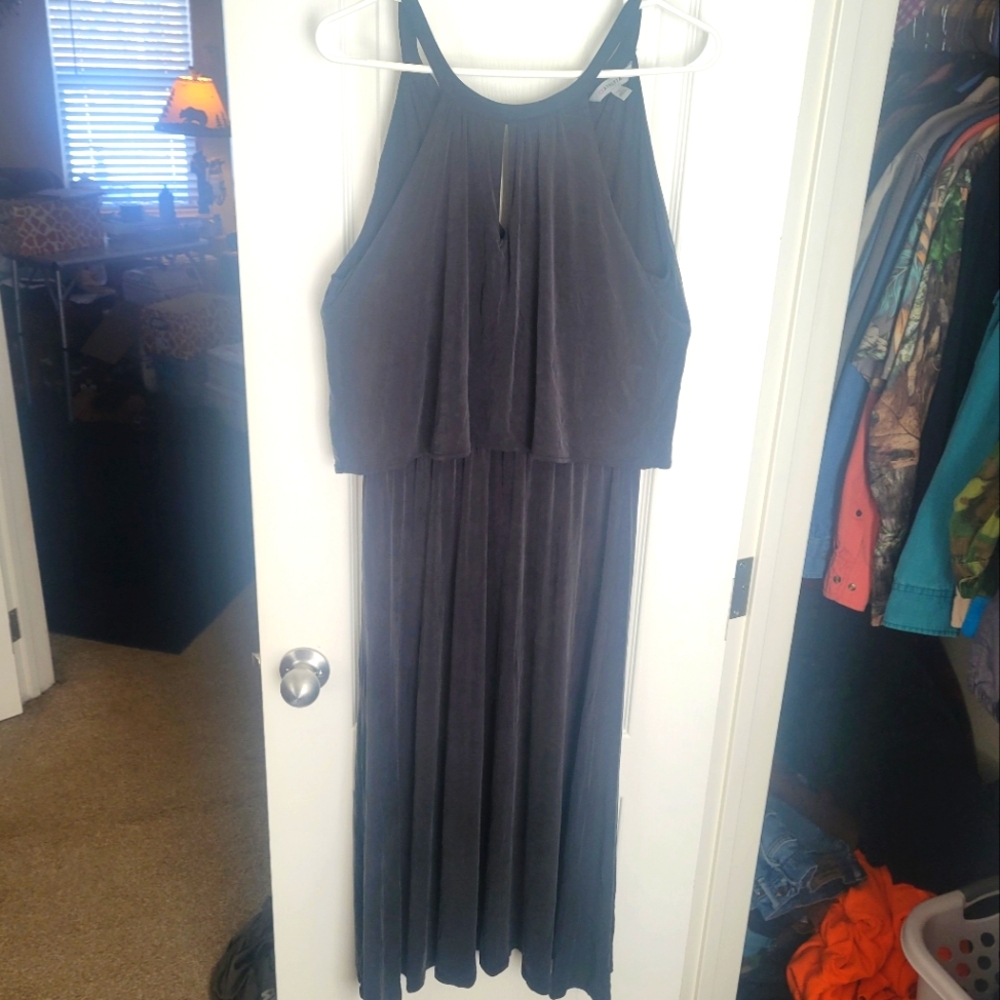 Athleta Elegant Black Sleeveless Maxi Dress. Size medium. Soft and nice weight.